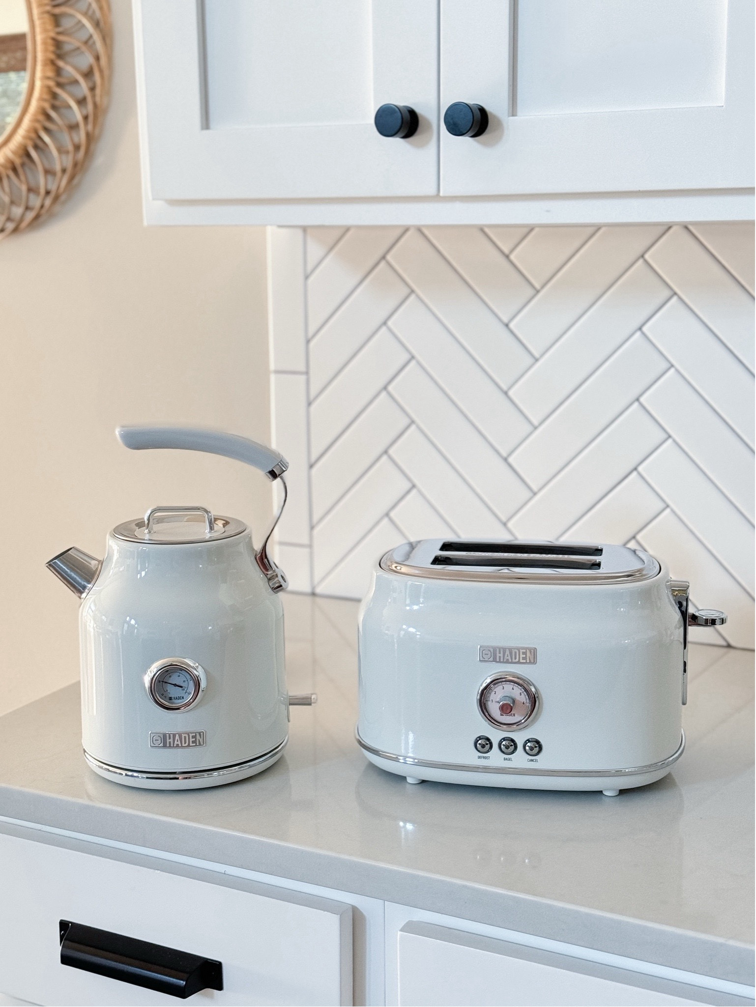 I love the modern retro look of our new kitchen appliances from Haden. 

Toaster - Tea Kettle - Electric Kettle - White Appliances - Neutral Kitchen - Kitchen Essentials   - Family Gift 


#LTKHome #LTKGiftGuide #LTKFamily
