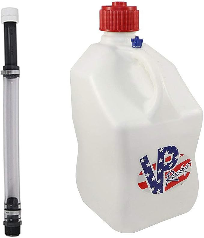 VP Racing 5.5 Gal. Square Patriotic Motorsport Container w/ 14 Inch Deluxe Filler Hose Close-Trim... | Amazon (US)