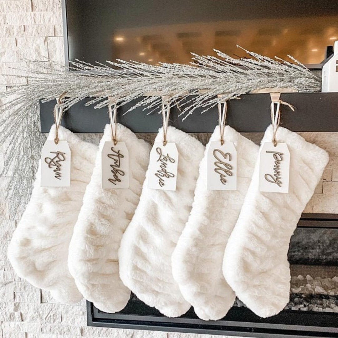 Stocking Name Tags/3d Wood Name Tags/christmas Decor/personalized Gift Tags - Etsy | Etsy (US)