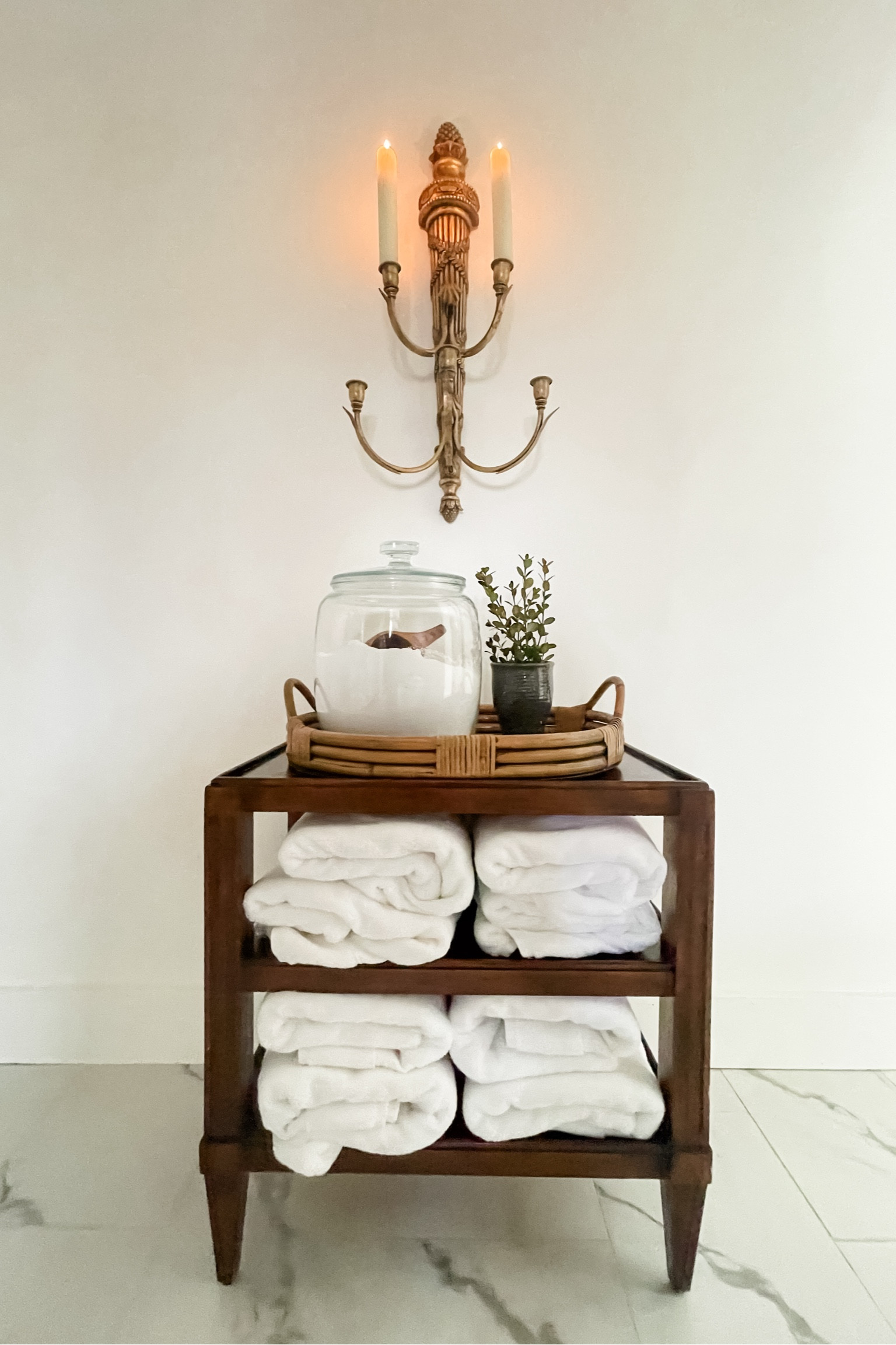 Our primary bathroom remodel is complete! The oversized Turkish towels and huge jar of Epsom salts make it feel like a spa! 

#LTKfindsunder50 #LTKhome