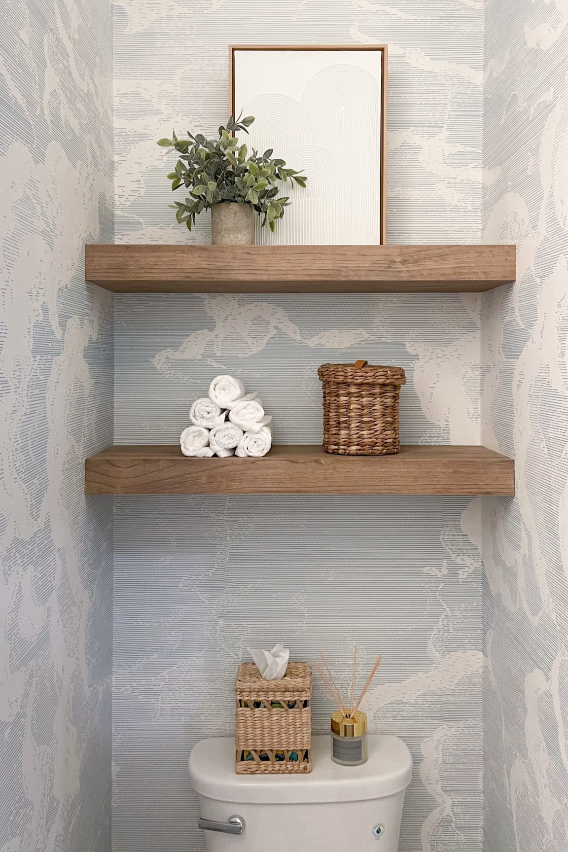 Floating shelves decor for bathroom 

#LTKhome