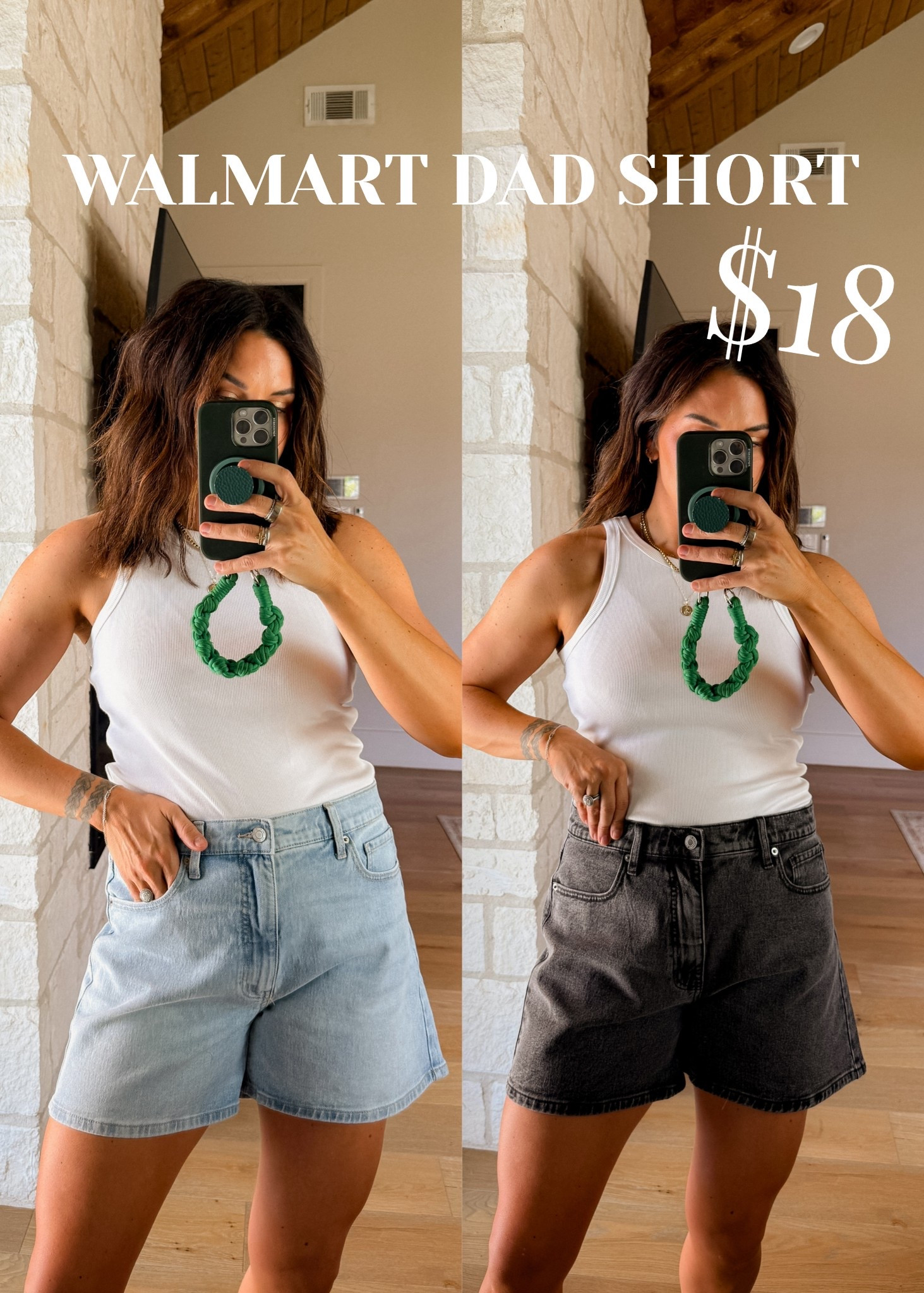 Walmart dad short! I size up one always in my denim shorts! This is the 12
You can definitely stay with your true size if you don’t want to relaxed fit. 



#LTKMidsize #LTKOver40 #LTKootd