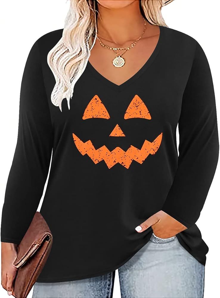 CARCOS Plus Size Tops for Women Twist Knotted Shirts Raglan Tunic Blouses L-5XL | Amazon (US)