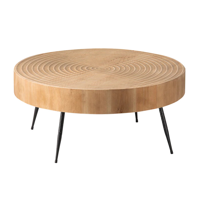 Kawan 2-Piece Modern Farmhouse Living Room Coffee Table Set, Round Nesting Tables | Wayfair North America