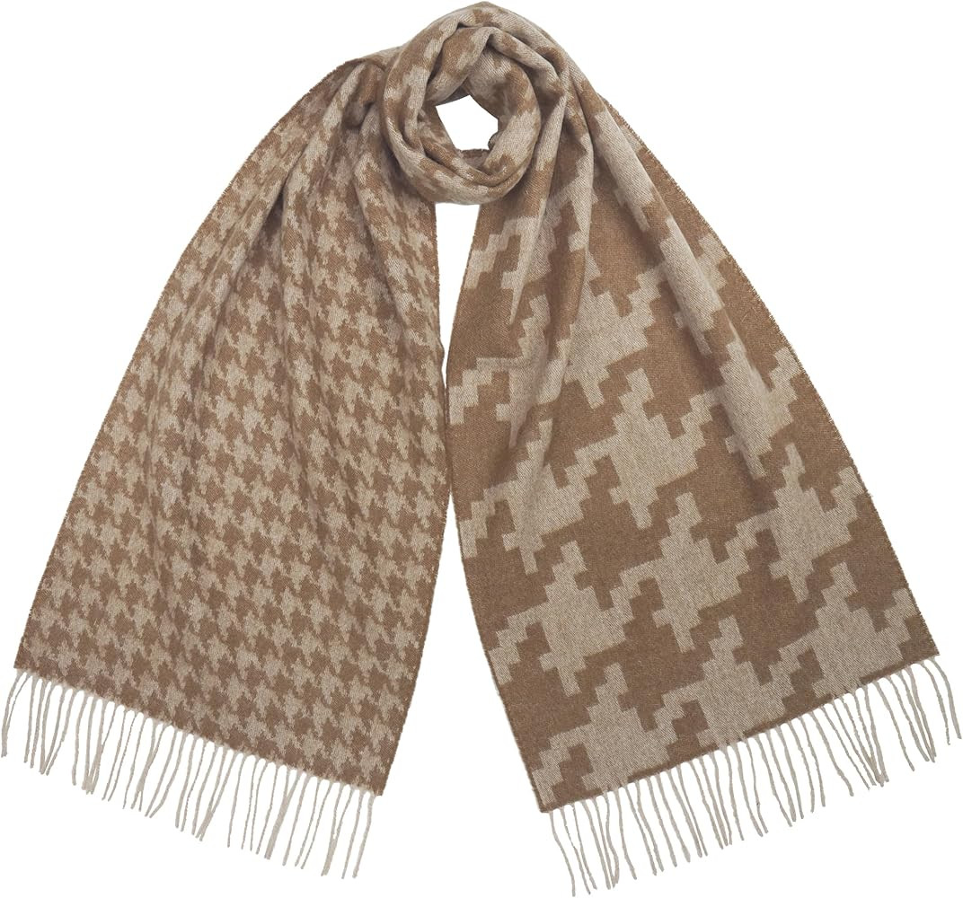 100% Lambswool Scarf - Plaid Tartan Check Soft Warm Scarf, Gift for Women and Men | Amazon (US)