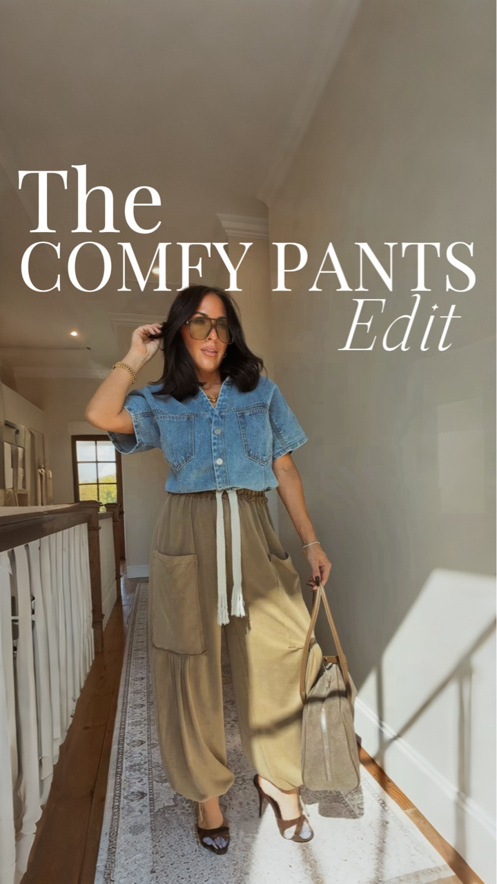 These pants stayyy in rotation 😂 I have them in several colors because they’re that perfect mix of comfy + cute. Throw on a good top, cute shoes and somehow you look like you tried. 🤎