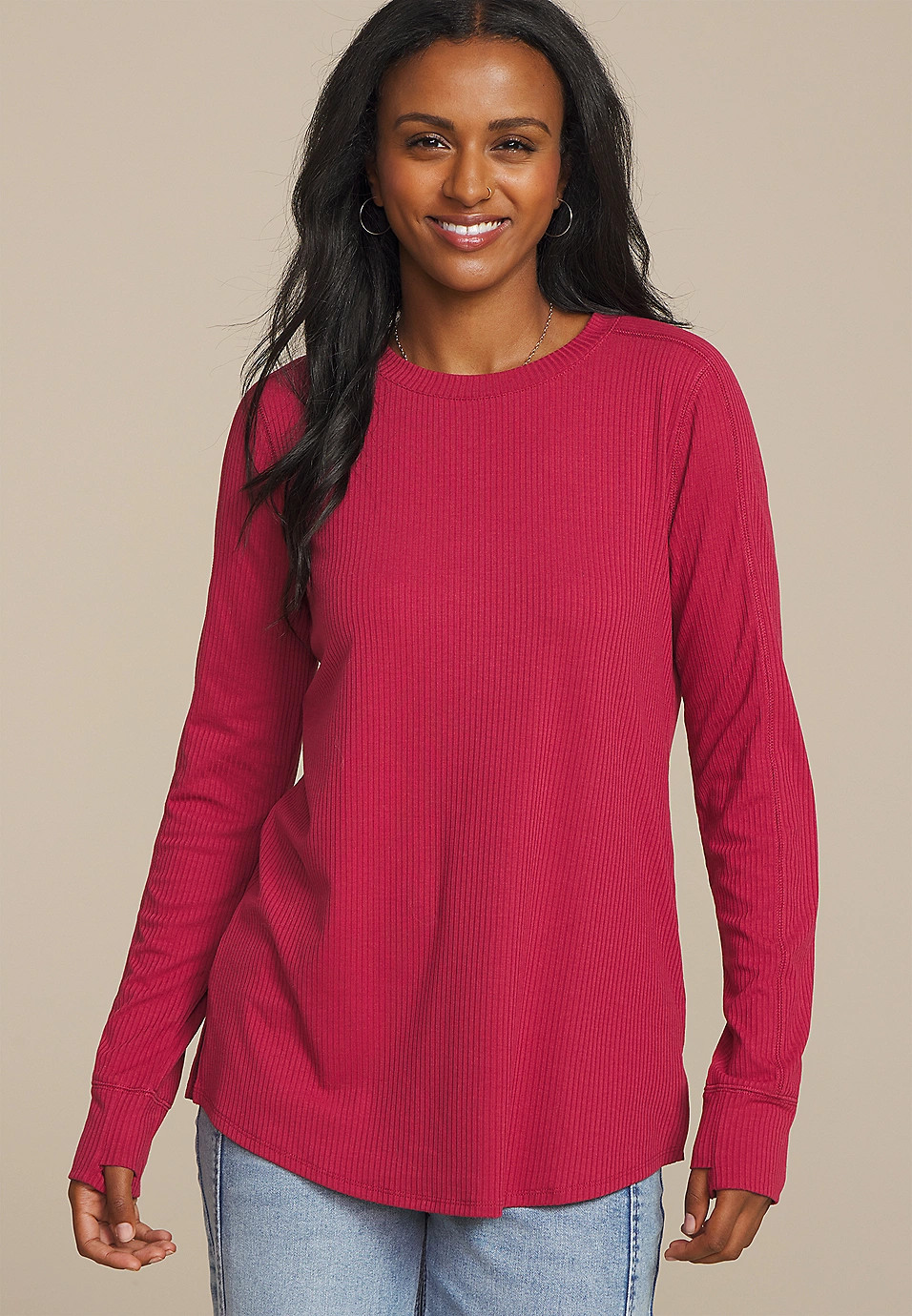 Ribbed Tunic Top | Maurices