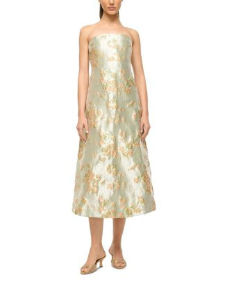 STAUD Kennedy Metallic Midi Dress  | Bloomingdale's Women | Bloomingdale's (US)
