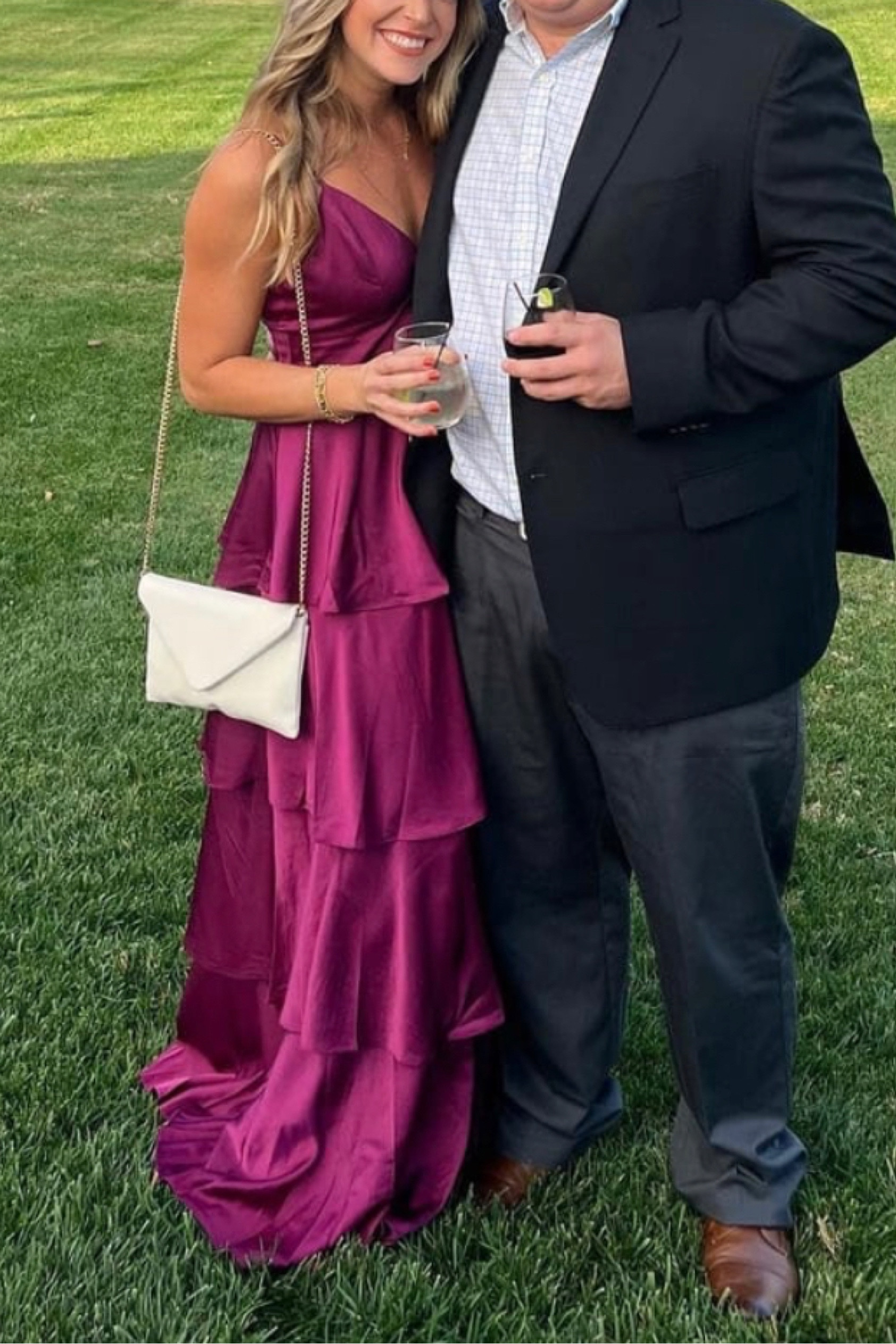 This plum purple formal dress with ruffles is perfect as a spring wedding guest dress or as a summer wedding guest dress. Under $100 too!

#LTKunder100 #LTKwedding