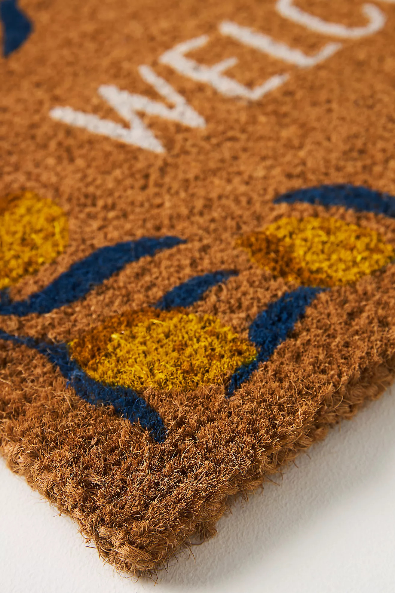 Lemon Border Welcome Printed Doormat | Anthropologie (US)