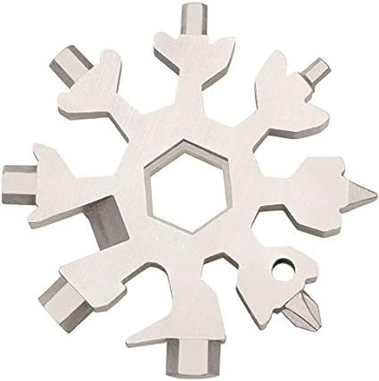 18-in-1 Snowflake Multi Tool, Stainless Steel Snowflake for Men Bottle Opener/Flat Phillips Screw... | Amazon (US)
