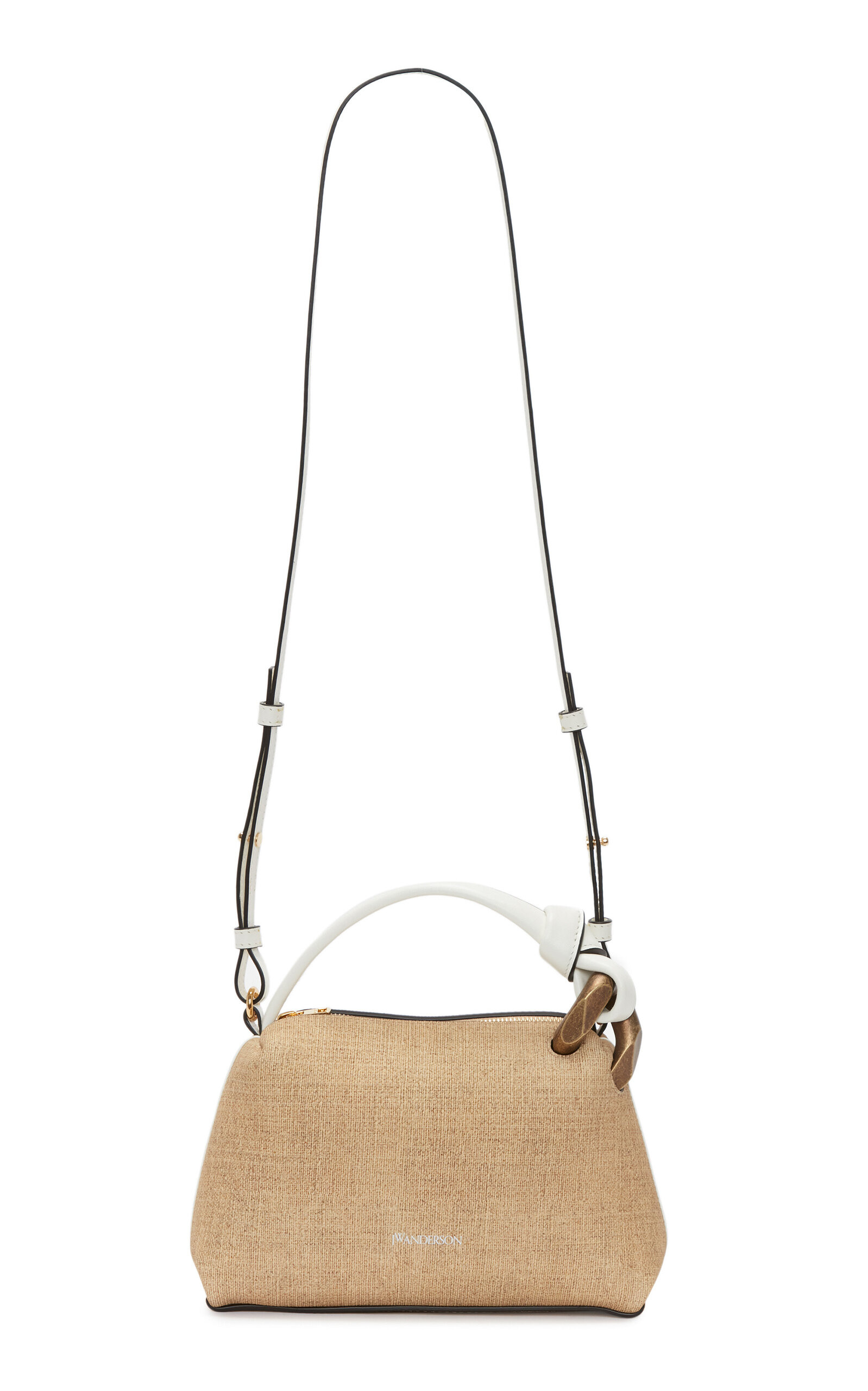 The JWA Small Corner Jute-Print Leather Bag | Moda Operandi (Global)
