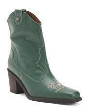 Made In Portugal Leather Wandering Western Boots | TJ Maxx