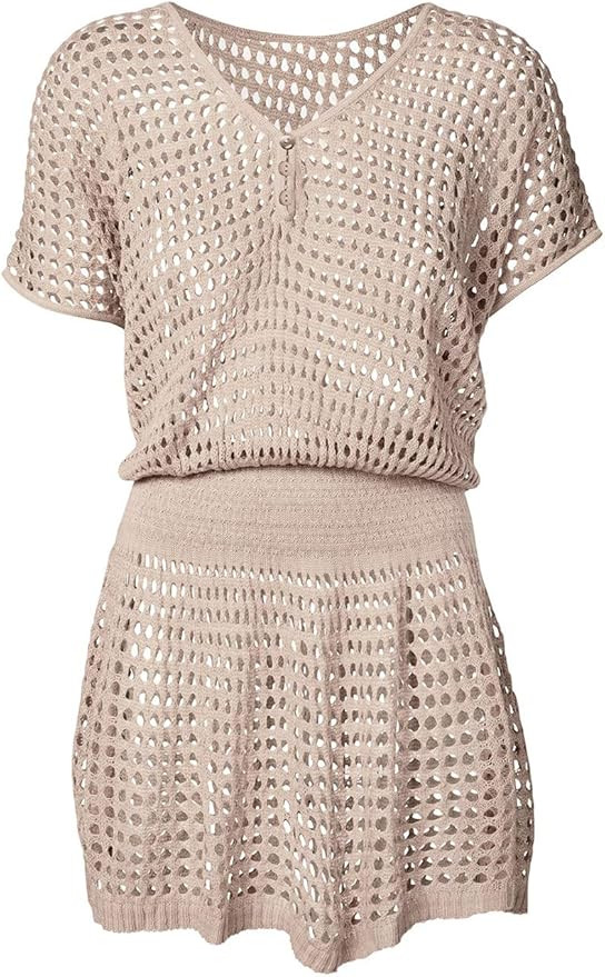 Bsubseach Women Casual Bikini Swimsuit Cover Up Blouses Beach Tunic Dress One Size | Amazon (US)