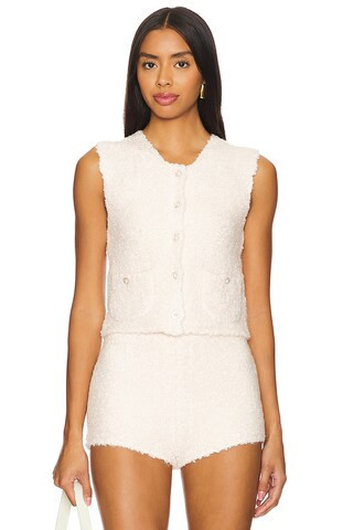MAJORELLE Garcela Vest in Ivory from Revolve.com | Revolve Clothing (Global)