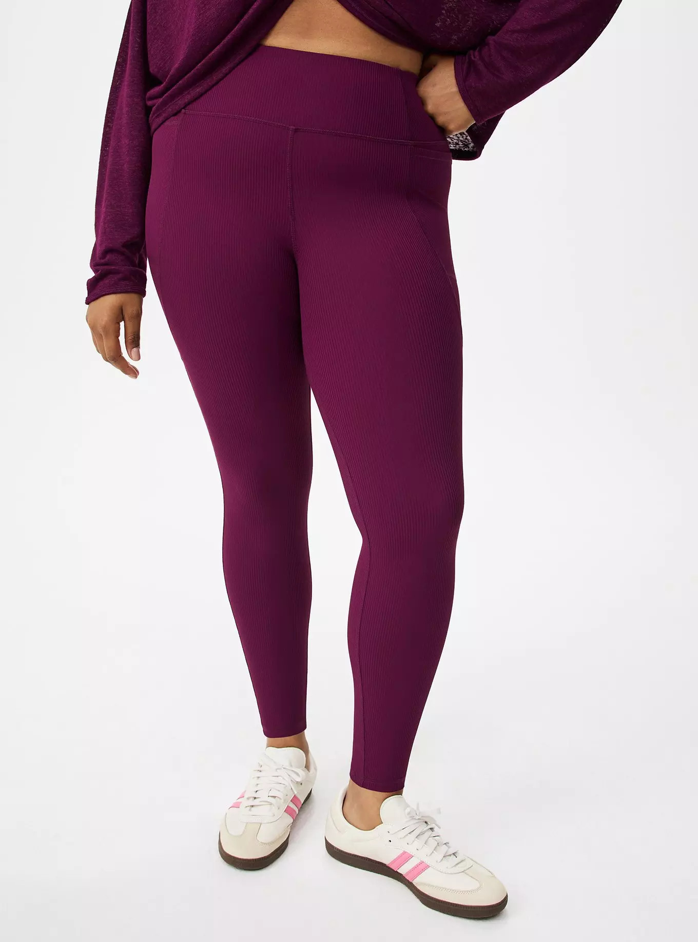 Performance Rib Full Length Active Legging | Torrid (US & Canada)