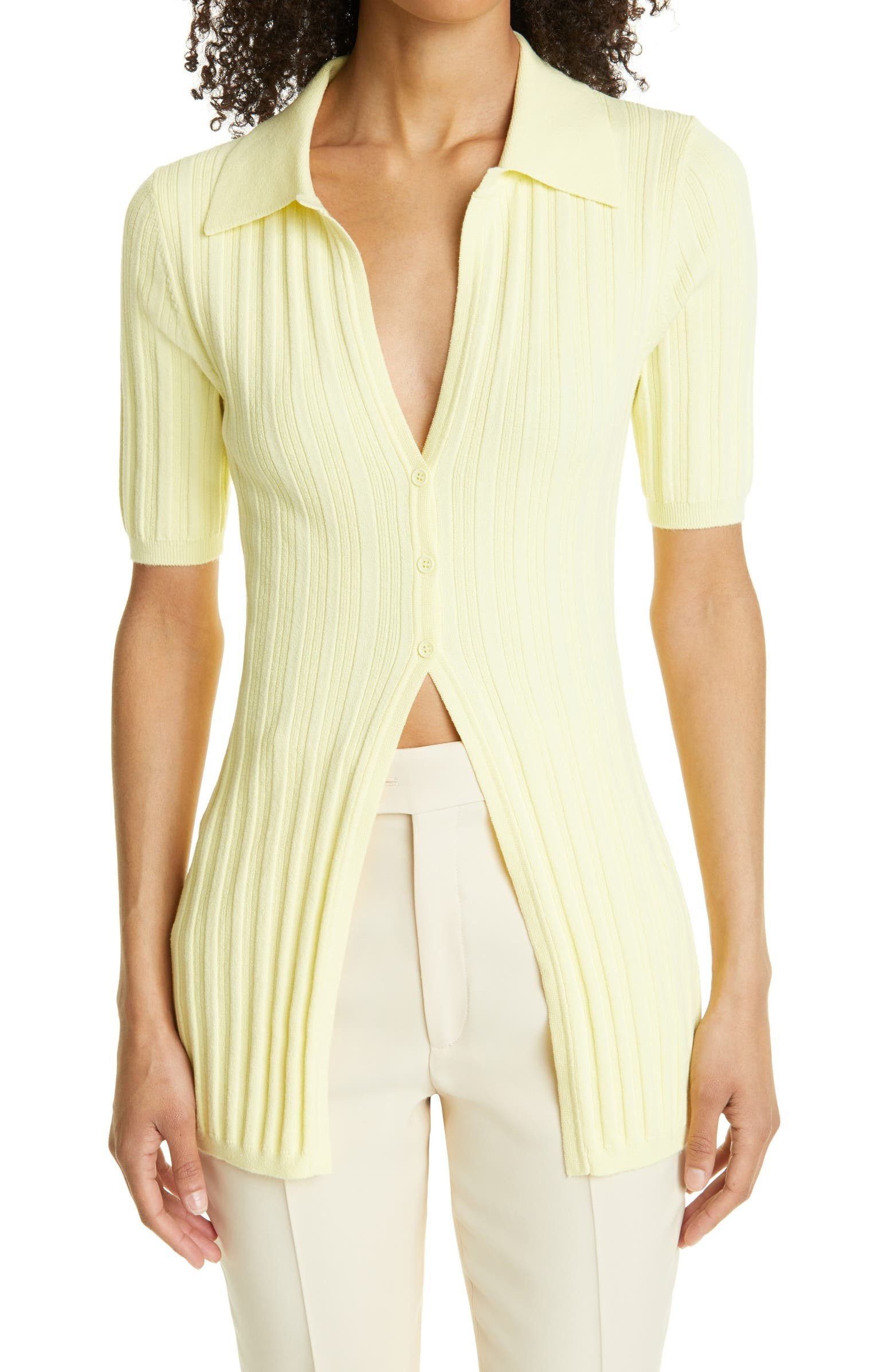 Women's Waverly Short Sleeve Rib Cardigan | Nordstrom