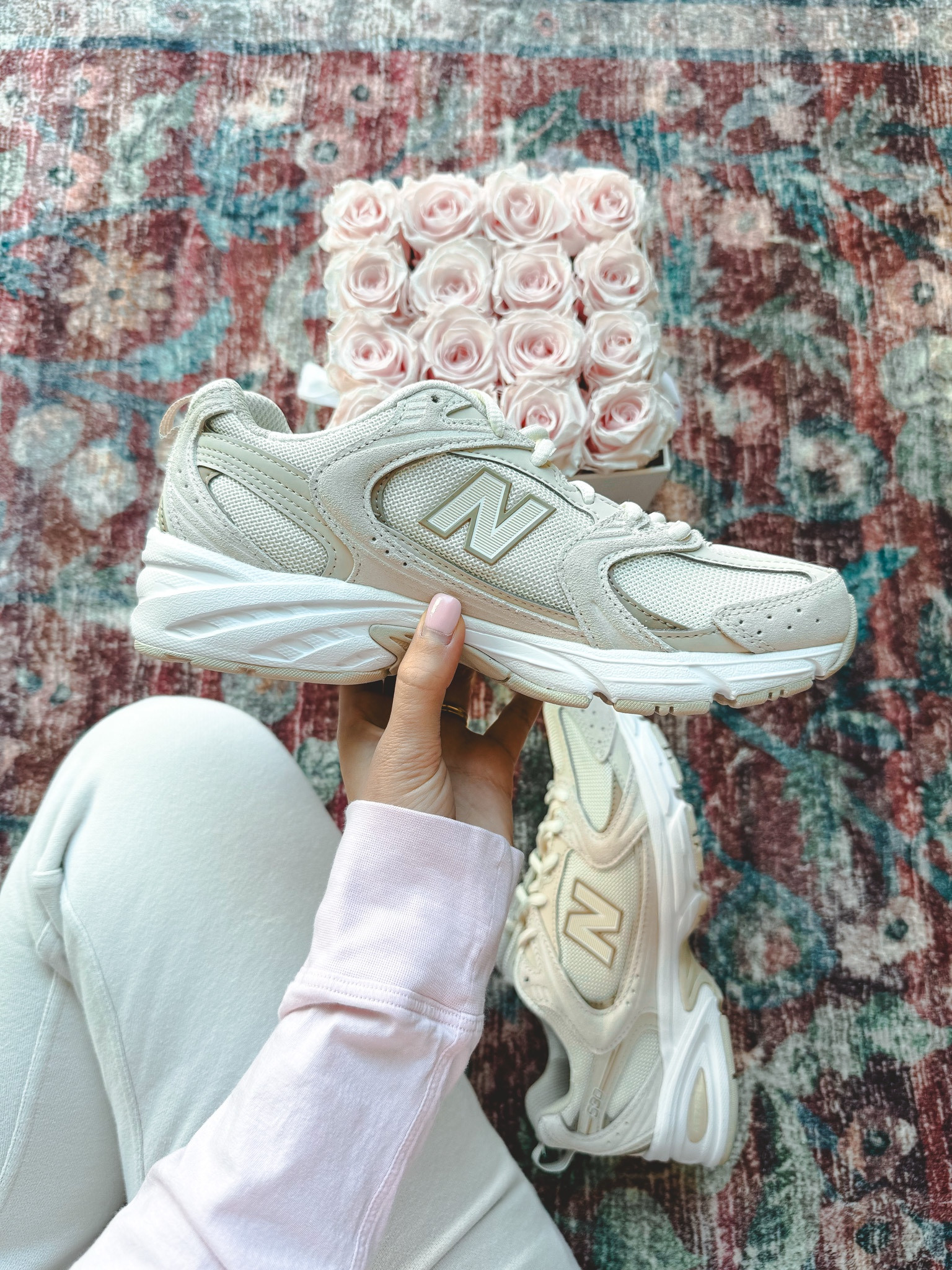 New balance 530 omg I am obsessed with this cream!!!!! Got my normal size (make sure you get the women’s size since they are unisex) and they fit perfect

 


#LTKFitness #LTKShoeCrush #LTKActive