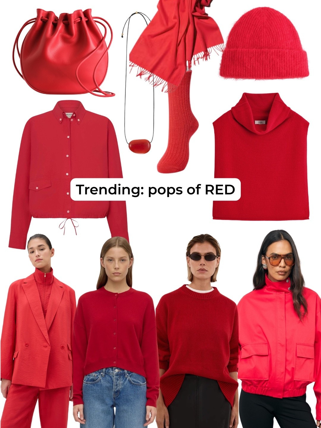 A round of some of my fave red clothing and accessories pieces available right now. Red is always on trend but you will see more of it this Australian autumn-winter and into our spring. 

#LTKmidsize #LTKover50style #LTKaustralia