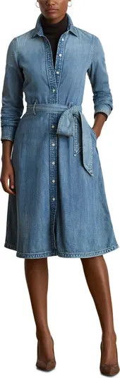 Belted Denim Shirtdress | Nordstrom