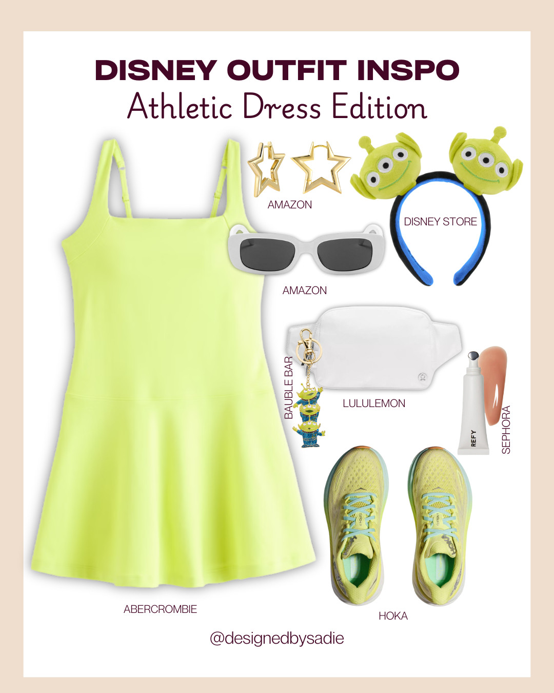 Disney Mom outfit inspo! ☀️🎀 Stay cool, cute & comfy this summer with the cutest athletic dresses — perfect for park days, chasing littles, and matching your accessories like a pro. Linked my go-to Disney looks for your next magical vacation! ✨👟🎒 #DisneyMomStyle #LTKtravel #AthleticDressStyle 

 #LTKSummerEdit #LTKTravel #LTKFamily