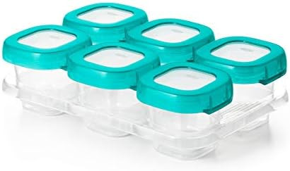 OXO Tot Baby Blocks Food Storage Containers, Teal, 2 Ounce | Amazon (US)