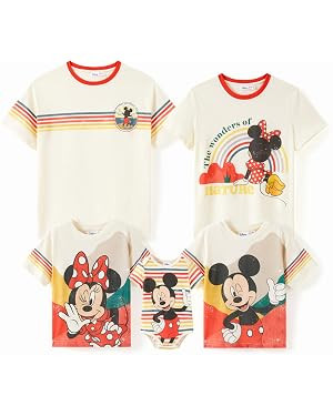 Disney Mickey and Friends Family Matching Classic T-Shirt Personalized Family Outfit | Amazon (US)