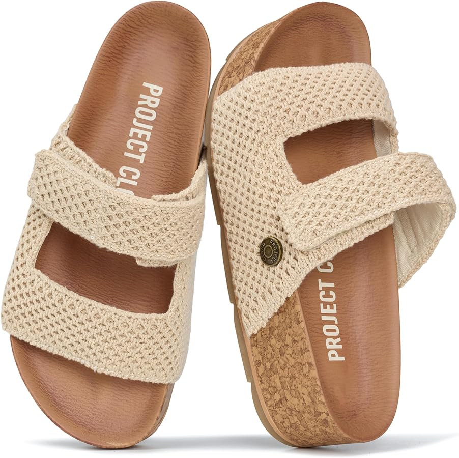 Project Cloud 100% Genuine Leather Platform Sandals Women Footwear-Beach Essentials Summer Wedges... | Amazon (US)