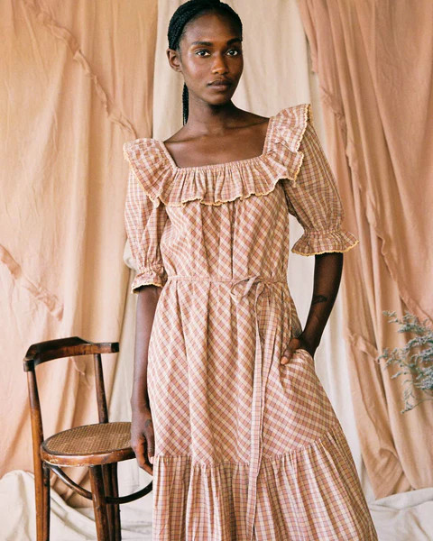 The Maggie Dress | Chestnut Plaid | Christy Dawn