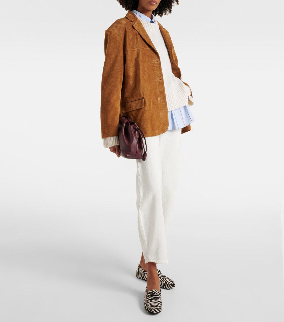 Corrine single-breasted suede jacket | Mytheresa (US/CA)