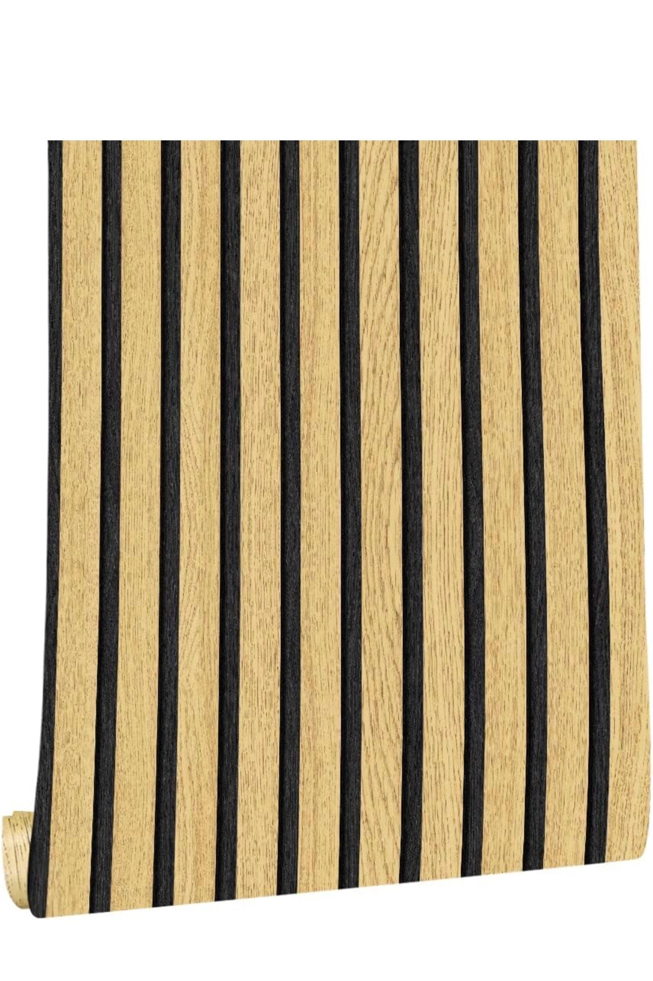 Faux wood slat wall adhesive wallpaperr

#LTKHome