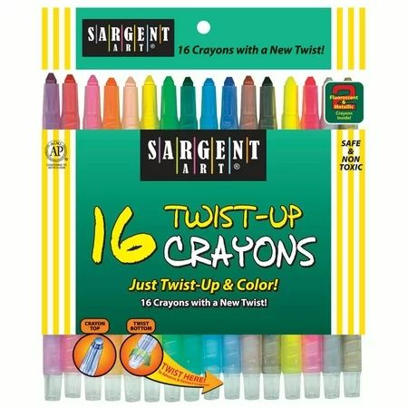 Sargent Art® Twist-Up Crayons, 16 per pack, 6 packs | Walmart (US)