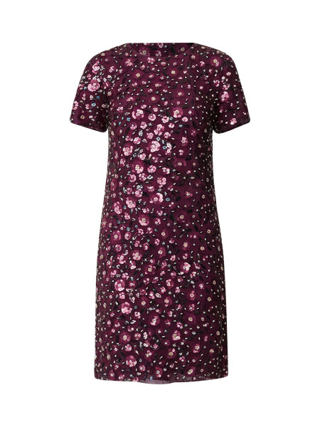 Floral Sequin Shift Dress | Ann Taylor