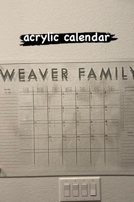 Custom Acrylic calendar 