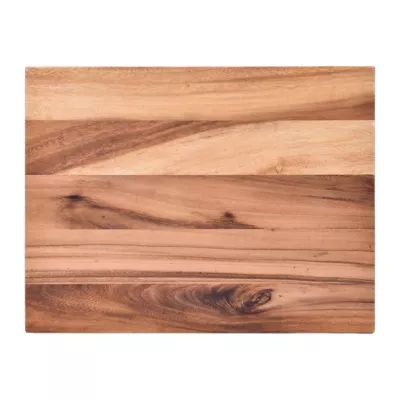 Our Table™ 18-Inch x 14-Inch Acacia Cutting Board with Cutout Handles | Bed Bath & Beyond