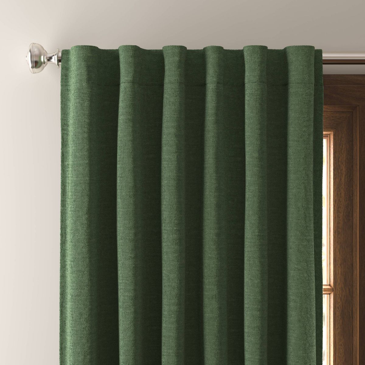 1pc Blackout Velvet Window Curtain Panel - Threshold™ | Target