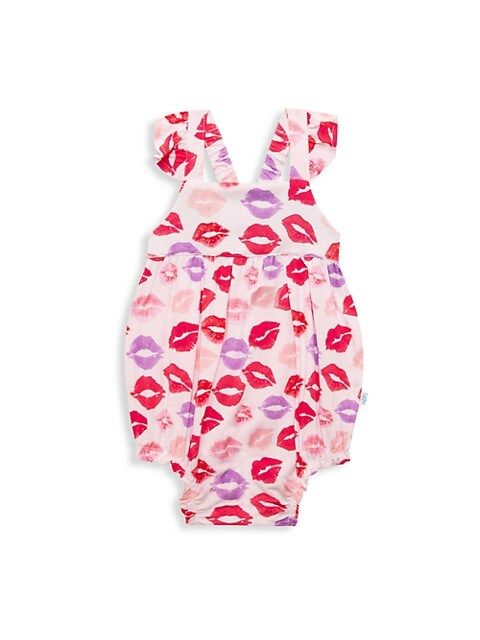 Baby Girl's Lola Printed Ruffled Cap-Sleeve Bubble Romper | Saks Fifth Avenue