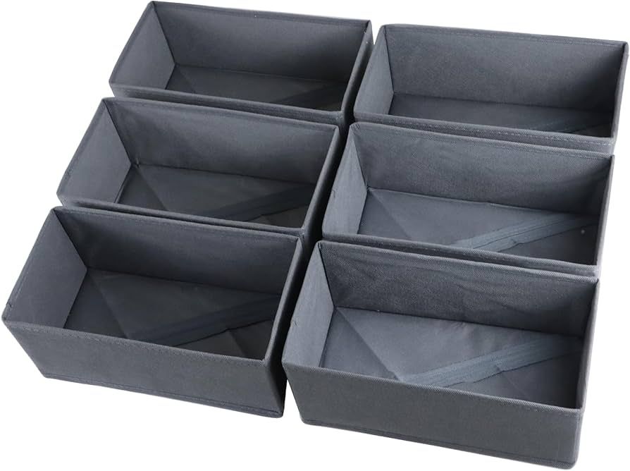 Lucoridy 6 Stück Kleiderschrank Organizer Schubladen Ordnungssystem Faltbare Stoff Aufbewahrungs... | Amazon (DE)