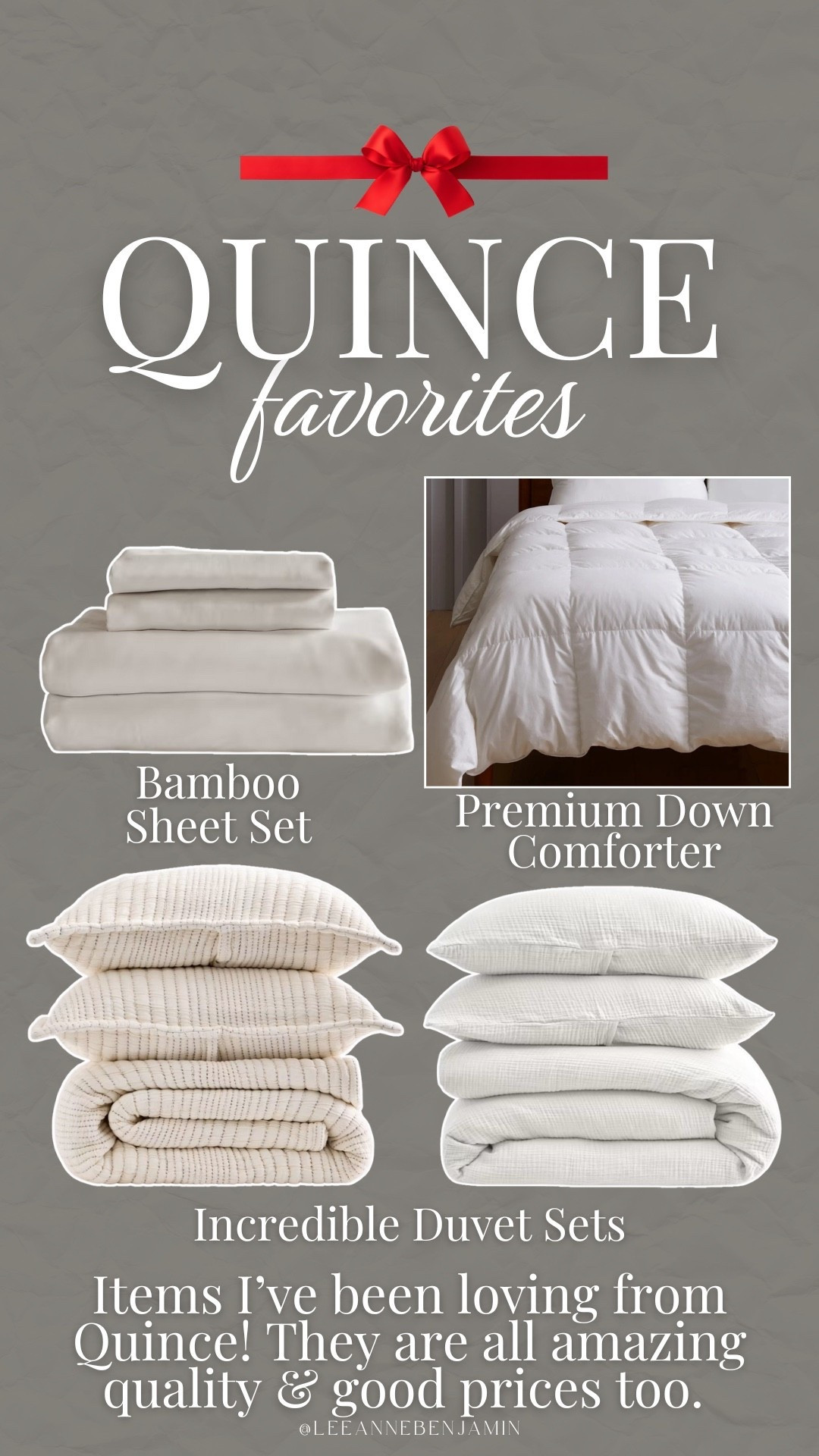 My favorites from @onequince! #QuincePartner High-quality pieces at the best prices!! Did you know that they have the best bedding? Treat yourself with some high-quality bedding this holiday season at great prices!


#LTKHoliday #LTKSaleAlert #LTKGiftGuide