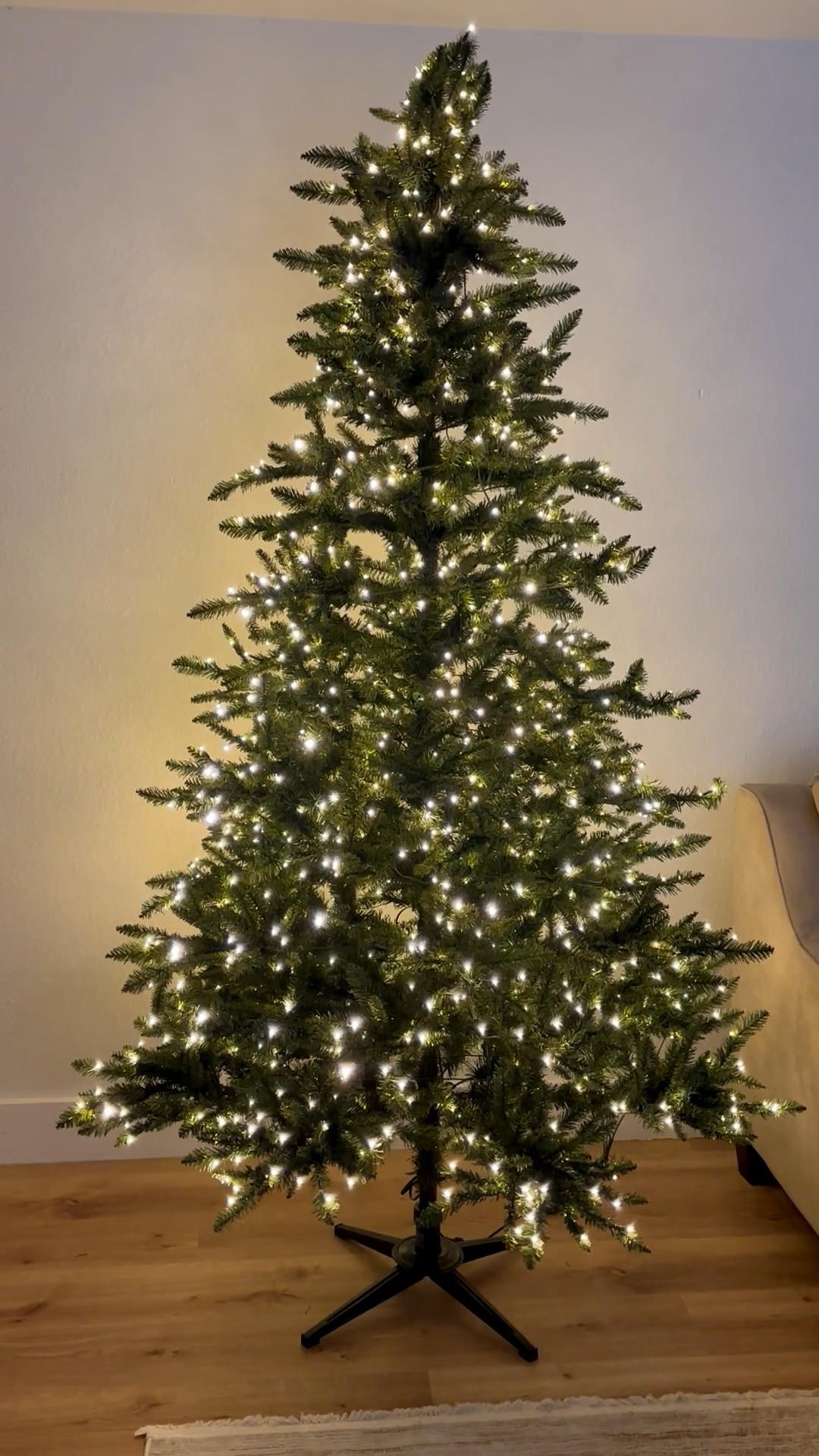 Christmas tree from Walmart and has the twinkling lights
@walmart 
#walmartfinds 

#LTKHoliday #LTKSeasonal