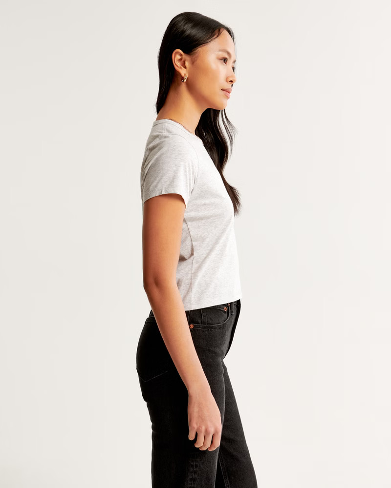 Women's Essential Polished Body-Skimming Tee | Women's Tops | Abercrombie.com | Abercrombie & Fitch (US)