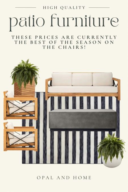 Here are the exact items we have for our patio furniture or similar items. The chairs and couch are incredibly comfortable and the cushions have maintained their quality for 3 years now! 

PS: Cedar planter pictured is from World Market (we built our own)

Patio chairs
Outdoor furniture

#LTKhome #LTKstyletip #LTKsalealert