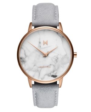 Mvmt Beverly Marble Gray Leather Strap Watch 38mm | Macys (US)