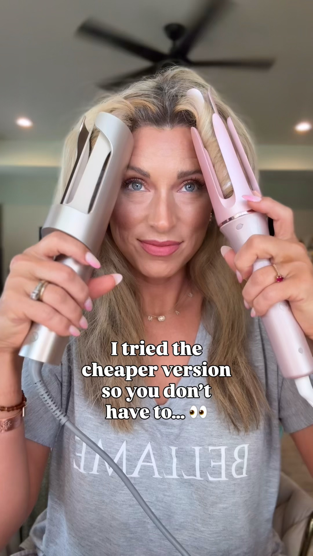 Okayyy…sometimes cheaper is NOT better. 😂🙈 Say, “HAIR” and I’ll send you a DM to shop!🛍️ #ad

I had to know if the less expensive automatic curler could really compare to my TYMO, so naturally…I bought it and put them head-to-head. 👀

And honestly? The little details made a BIG difference.
The larger opening on the TYMO made it so much easier to curl bigger sections, the fully enclosed shield helped keep the rest of my hair from getting caught (this was a BIG one for me 😳), and the ionic technology left my curls looking smoother, shinier + less frizzy.

The other one definitely curled my hair—but the tangling and smaller sections were enough to make the decision pretty easy for me.

✨ TYMO sold me. Sometimes spending a little more for something you’ll use over and over is worth it!

Now tell me, are you usually a save-the-money girl or a just-buy-the-one-you-really-want girl? 😂👇🏼

🛍️ You can shop my TYMO + all of my hair and beauty favorites in my LTK! 

@tymo #CurlsTYMO #tymobeauty #over40style #hairtutorialvideos