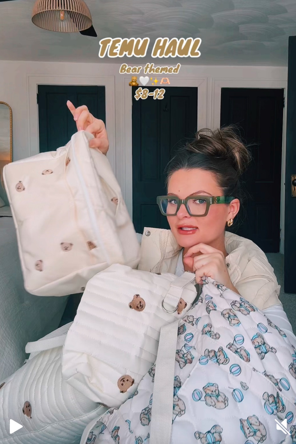 Temu haul bear bags!! #temuhaul #baby #babyboy #beartheme #babymusthaves #hospitalbag #temufinds #temubaby #mom #momlife #boymom