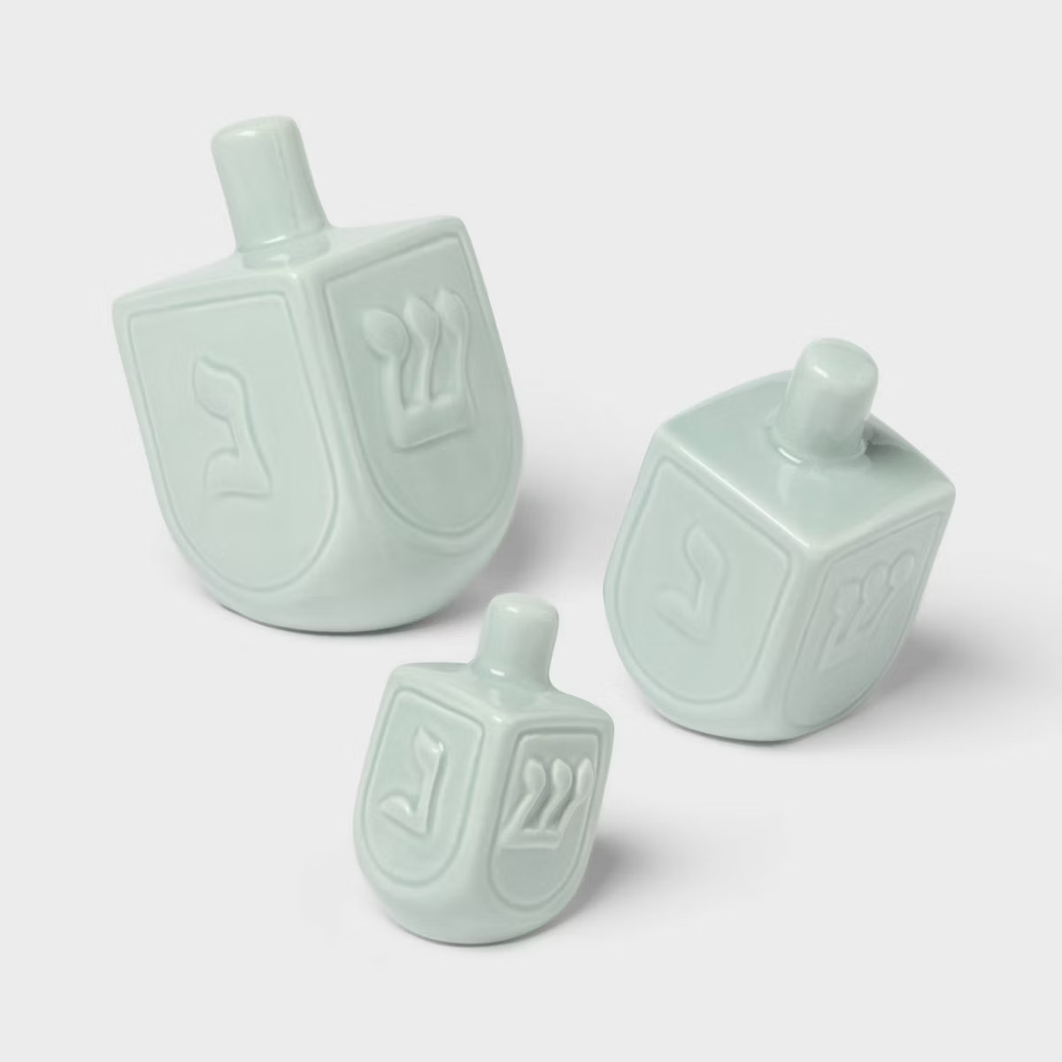 3ct Ceramic Dreidels Decor Set - Spritz™ | Target