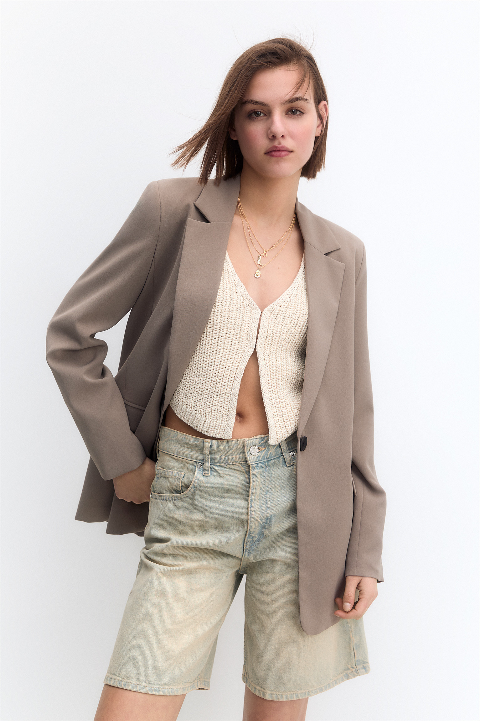 Basic blazer | PULL and BEAR UK