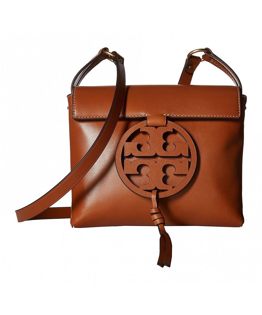 Tory Burch Women's Crossbodies Aged - Aged Camello Miller Leather Crossbody Bag | Zulily