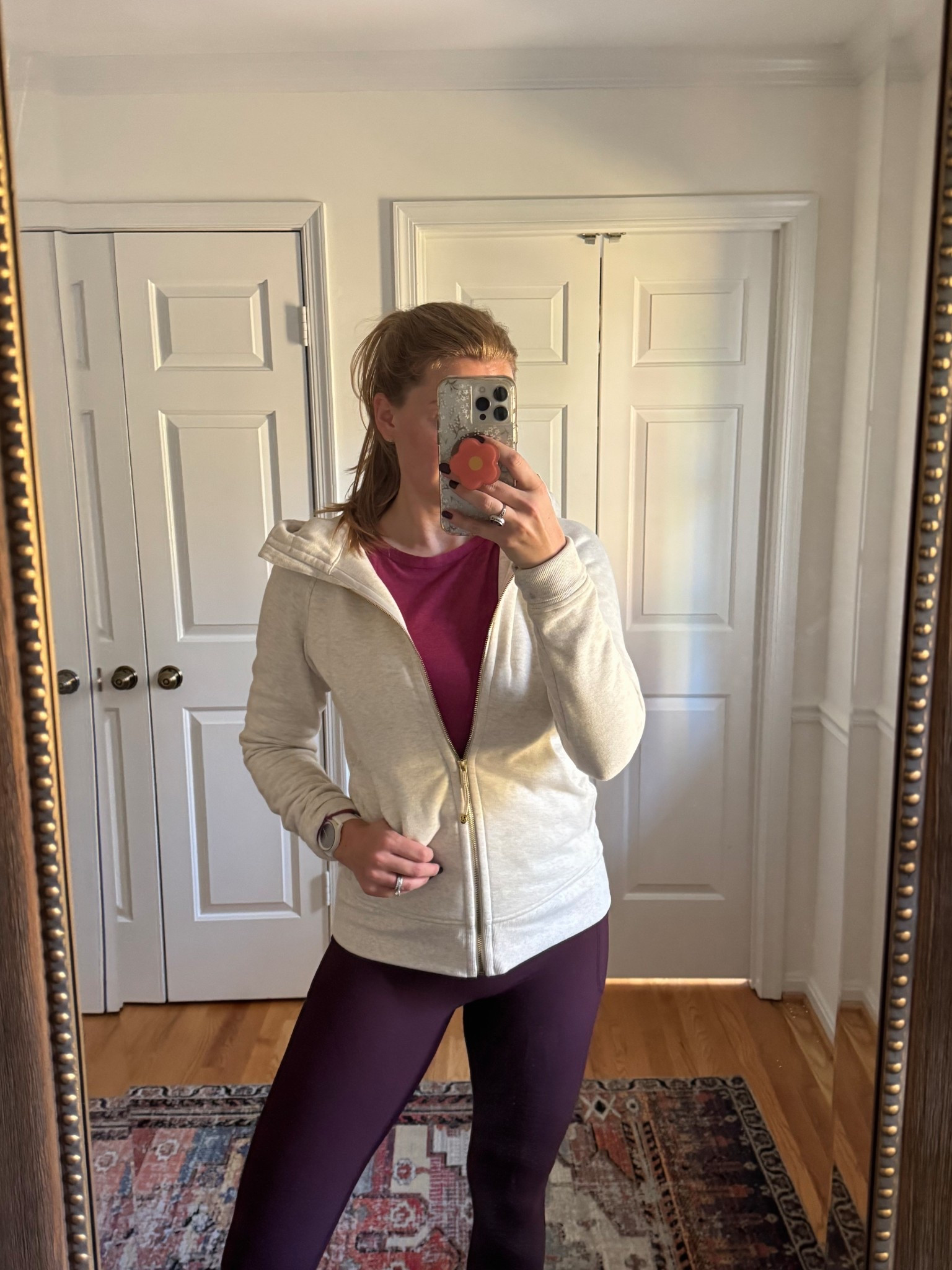 Running workout favorites - lululemon full zip hoodie, long sleeve workout top, full length exercise leggings with side pockets & running sneakers 

Got my normal size in the leggings and top, sized up one in the jacket.

Workout fit, athletic wear, activewear 

#LTKActive #LTKFindsUnder100 #LTKfitnessgoals