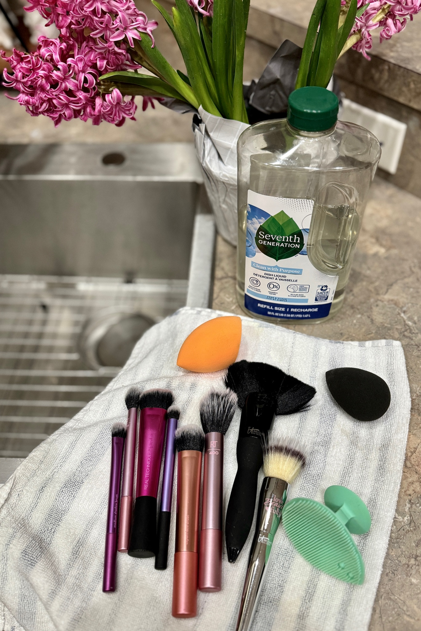 Makeup Brush cleaning. TIP: Wash your makeup brushes every 7-10 days to remove makeup residue and bacteria buildup  

#LTKbeauty #LTKxSephora #LTKxTarget